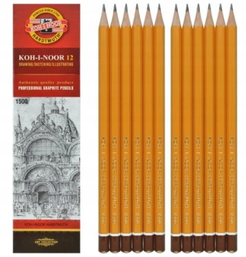 KOH-I-NOOR OŁÓWEK SZKOLY ZESTAW OŁÓWKÓW RYSUNEK