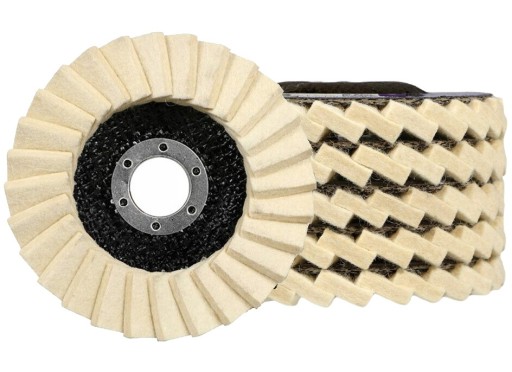 TARCZA POLERSKA FILCOWA 125 FILC LAMELKA 5 SZT