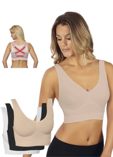 HIT BIUSTONOSZ BEZSZWOWY SMART TEX SLIM XL/XXL x3