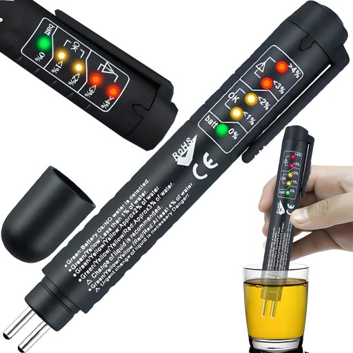 TESTER PŁYNU HAMULCOWEGO MIERNIK DOT 3 4 5 LED