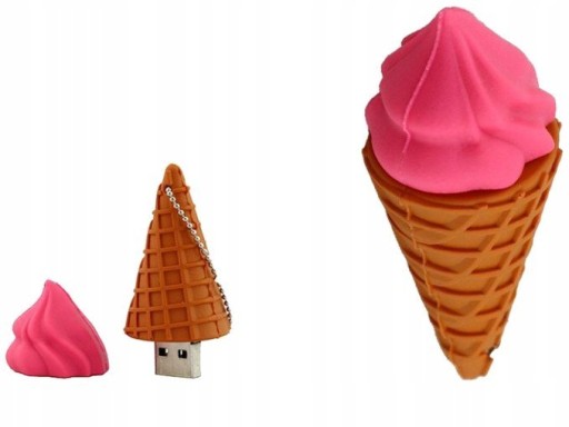 PENDRIVE RÓŻOWY LÓD ROŻEK USB Flash PAMIĘĆ 64GB
