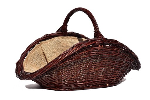 Wiklinowy kosz na drewno do kominka 58cm WIKLINA
