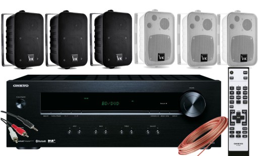 ZESTAW GŁOŚNIKÓW NAŚCIENNYCH AMPLITUNER ONKYO BT