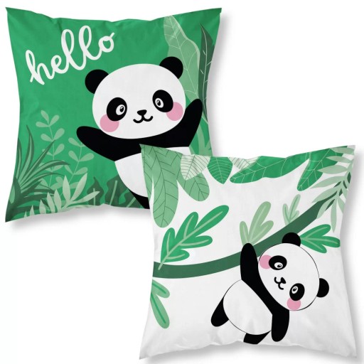 Poszewka 40x40 dla dzieci PANDA WANDA 26A 40x40