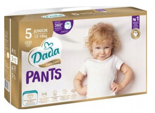 Pieluchomajtki Dada Extra Care 5 12-18 kg 42 szt.