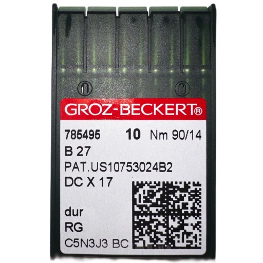 IGŁY DO MASZYNY OVERLOCK B27 DCx27 90/14R 10SZT