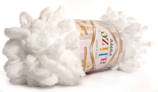 WŁÓCZKA ALIZE PUFFY - NR 55 BIEL + INNE KOLORY
