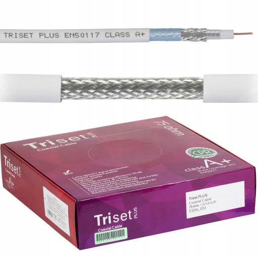 Przewód antenowy TRISET PLUS Dca LSZH Cu 110dB