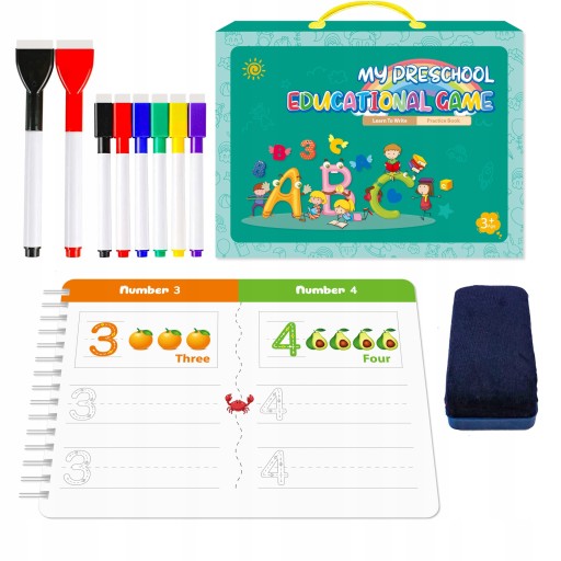 Children's number letter writing exercise book