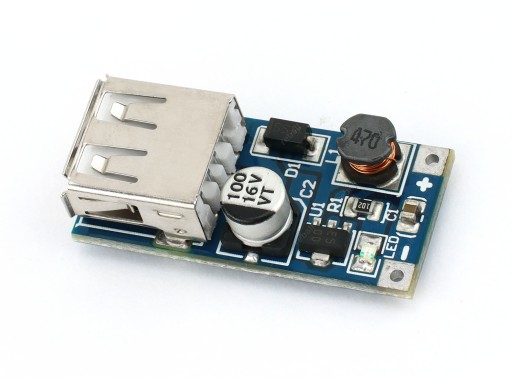 ŁADOWARKA USB 5V 1,2A PRZETWORNICA STEP-UP RT0157