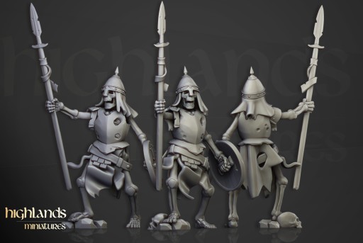 Skeleton Captain - Highlands Miniatures