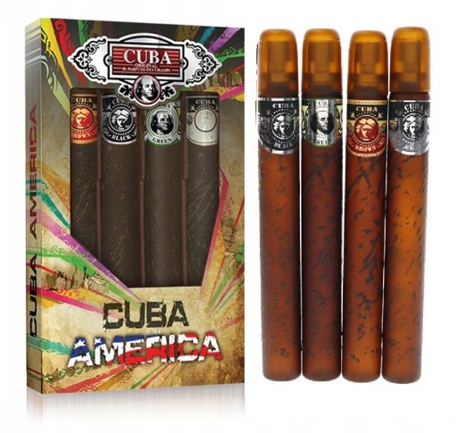 CUBA AMERICA 4X35ML ZESTAW MĘSKI-CUBA ORIGINAL