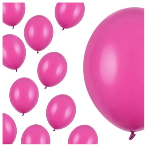 Balony urodzinowe Różowe Ciemne pastelowe na urodziny girlanda 30cm 100szt