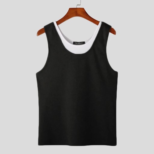 INCERUN Tops 2023 Korean Style Men Fashionable O-n