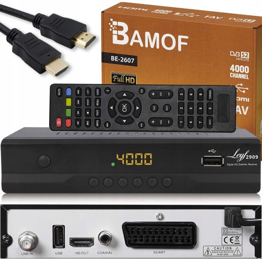 Tuner Bamof BE-2607 HDTV, DVB-S/S2, HDMI, SCART