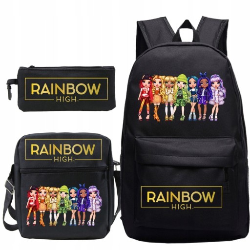 RAINBOW HIGH ZESTAW SZKOLNY PLECAK TORBA PIÓRNIK