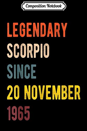 Scorpio, Astrology Composition Notebook: Scorpio Legend Since 20 November 1
