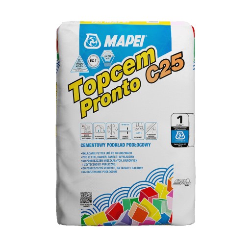 Mapei Topcem Pronto C25 suchy jastrych wylewka