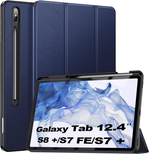 ZtotopCases Etui do Samsung Galaxy Tab S8+ 2022 / S7 FE uchwyt na długopis