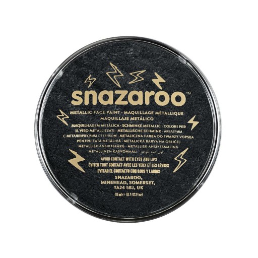 Farba do malowania twarzy Metallic Electric Black