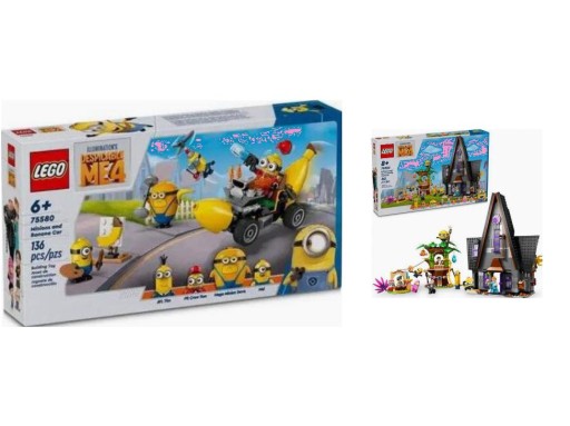 KLOCKI LEGO Minions 75580 Minionki i bananowóz + SUPER ZESTAW!