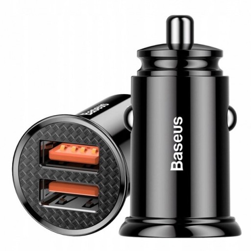 BASEUS ŁADOWARKA SAMOCHODOWA 2xUSB QC 3.0 5A 30W