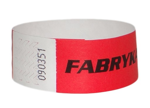 OPASKI NA RĘKĘ TYVEK 25mm 750 szt. NADRUK CZARNY
