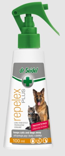 Repelex Plus 100 ml utrzymuje psy i koty z daleka