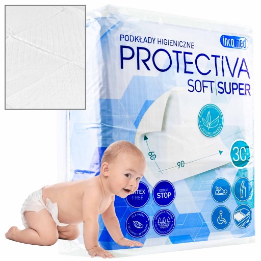 Podkłady Higieniczne 60x90 Incomed Soft Super Chłonne Maty Jednorazowe a'30