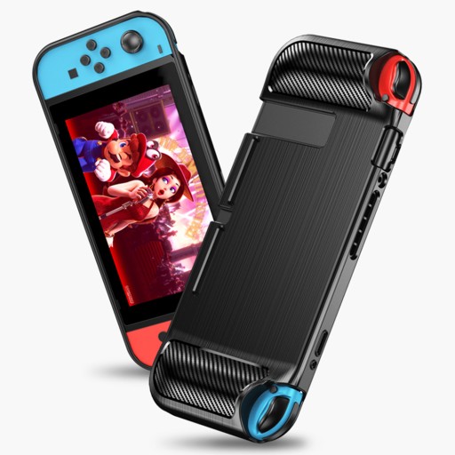 Etui do Nintendo Switch OLED, case, carbon pattern