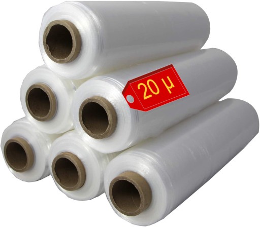 Stretch 3kg Bezbarwna strech strecz FOLIA x6 SZTUK
