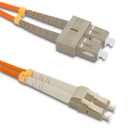 Qoltec Patchcord światłowodowy SC/UPC - LC/UPC | Multimode | 50/125 |2m
