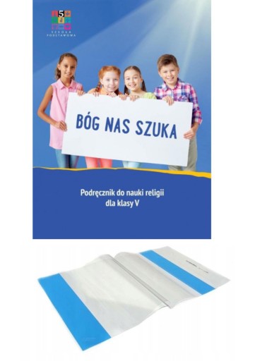 ZESTAW RELIGIA SP5 BÓG NAS SZUKA, PODRĘCZN+OKŁADKA