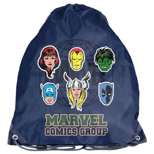 Worek na obuwie Comics PASO Marvel dla chłopca granatowy workoplecak