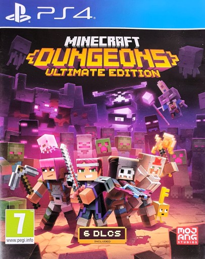 MINECRAFT DUNGEONS ULTIMATE EDITION PL PLAYSTATION 4 PS4 PS5 MULTIGAMES