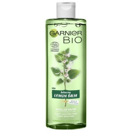 GARNIER BIO MICELARNY PŁYN Z MELISĄ I JĘCZMIENIEM ODŻYWCZO NORMALIZUJĄCY