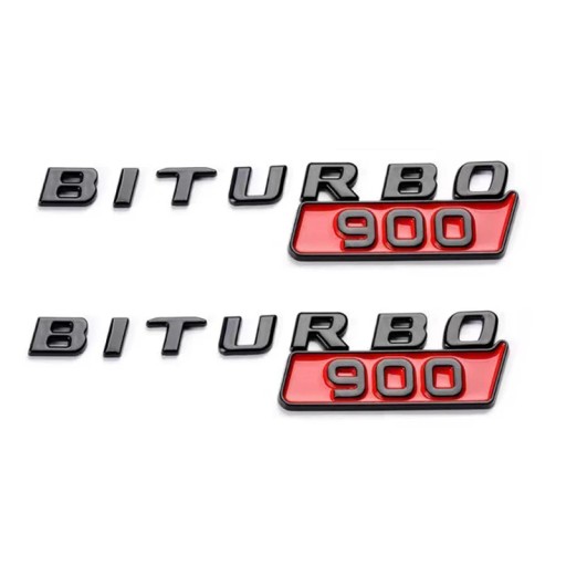 2 szt. 3d ABS Biturbo 700 800 900 Logo błotnik samochodu znaczek z logo naklejka dla mnie