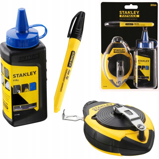 STANLEY SZNUREK TRASERSKI 30m KREDA MARKER 47-681