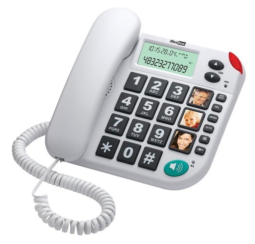 Telefon Stacjonarny Maxcom KXT480BI głośnomówiący