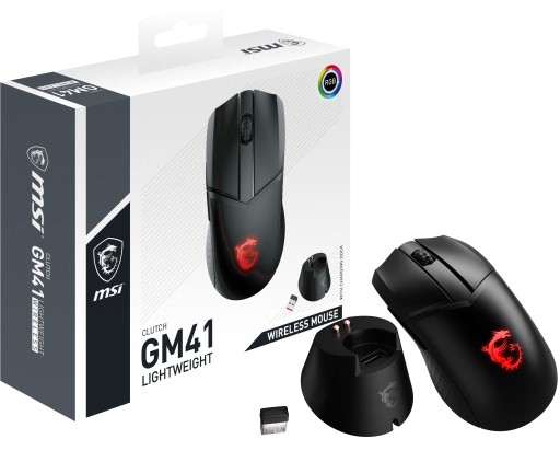 Myszka bezprzewodowa MSI Clutch GM41 Lightweight Wireless sensor optyczny