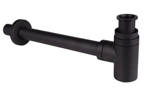 Germanline Syfon butelkowy mosiężny czarny mat S2159
