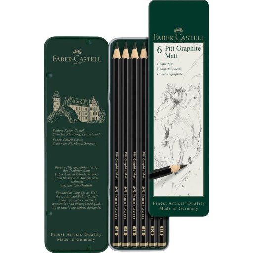 FABER-CASTELL Zestaw ołówków Pitt Graphite Matt