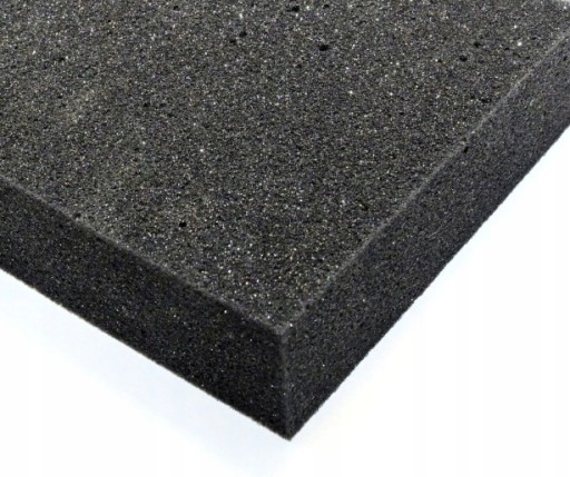 PIANKA 10mm GĄBKA TAPICERSKA T30 120x200cm CZARNA