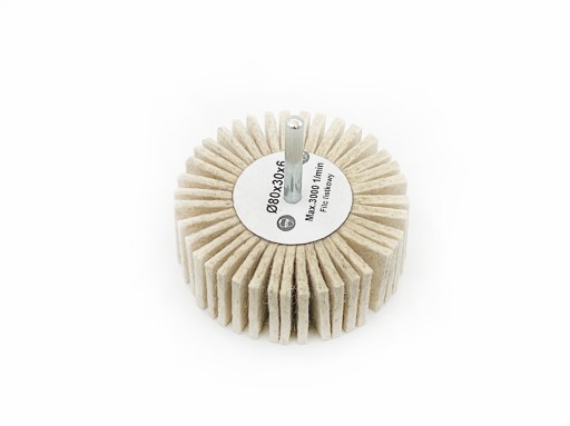 FILC POLERSKI NA TRZPIENIU 80mm x 30mm Listki
