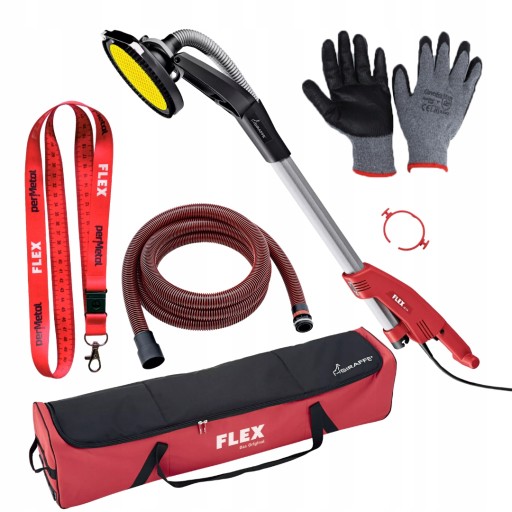 FLEX GE5R ŻYRAFA SZLIFIERKA DO GŁADZI GIPSU 230V + WĄŻ+TORBA+ SMYCZ