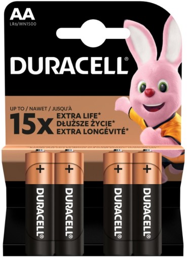BATERIE ALKALICZNE DURACELL AA LR6 LR06 PALUSZEK