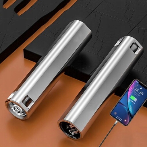 Power Bank Flashlight Portable Mini Waterproof