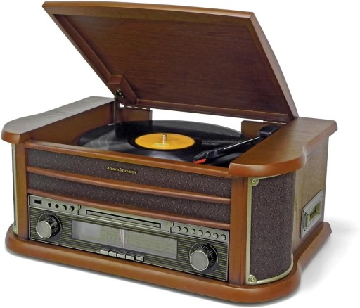 Gramofon Soundmaster NR560 FM CD Bluetooth USB KASETY