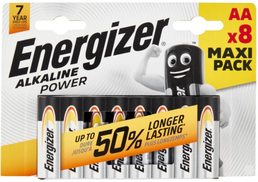 8 x BATERIA ALKALICZNA ENERGIZER POWER LR6/AA