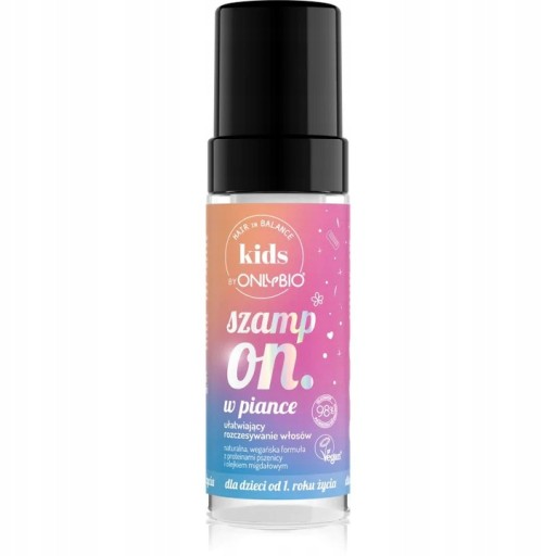 ONLYBIO HAIR BALANCE KIDS SZAMPON W PIANCE OD 1 RŻ